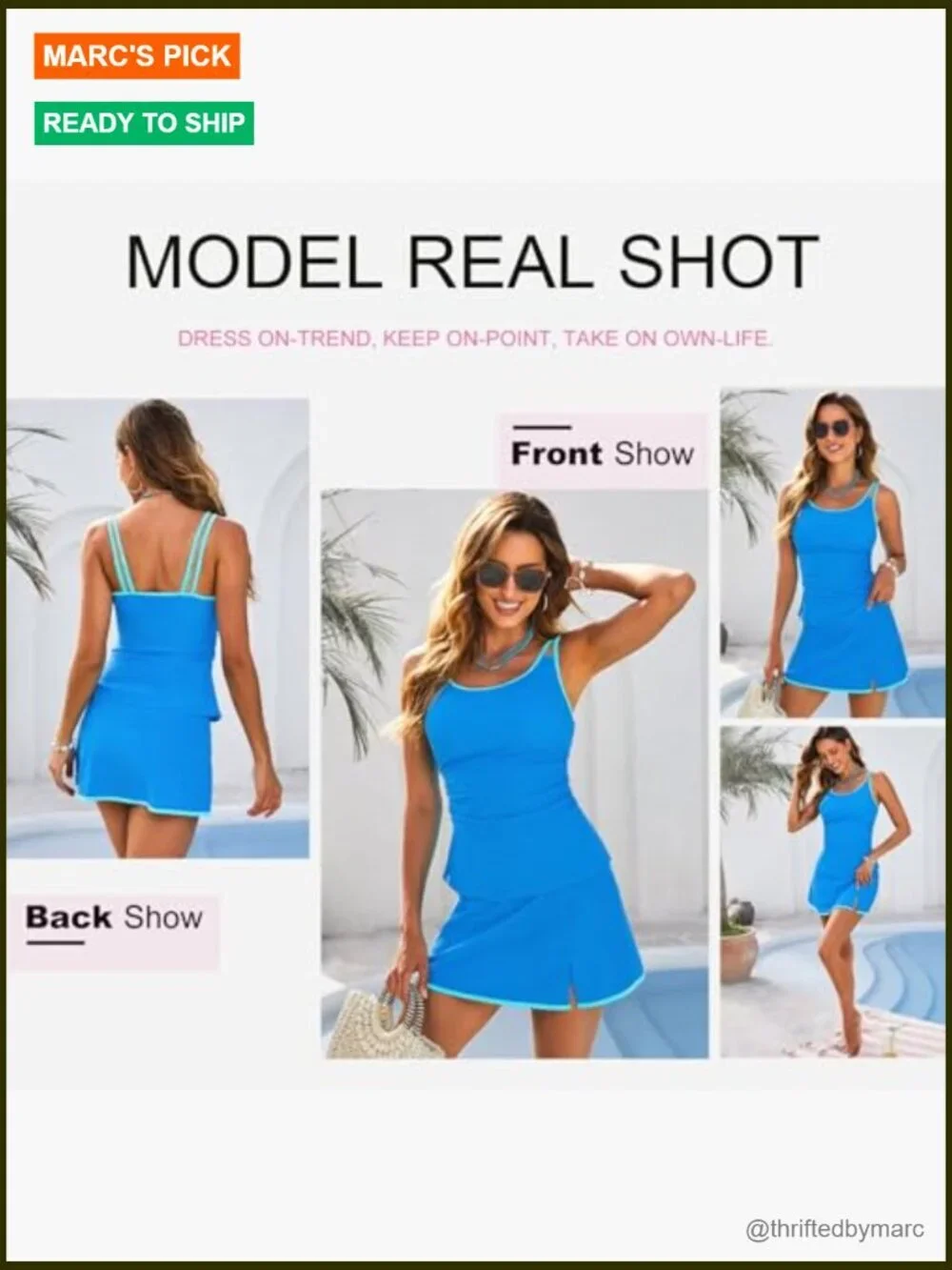 Tankini Swimsuits Two Piece Tummy Control Ruched Swim Suits with Skirt Built-in
